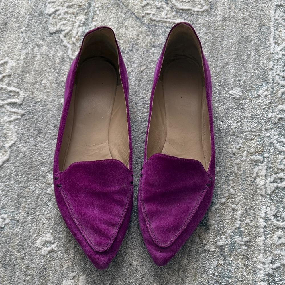 Elegant Women's Purple Loafers